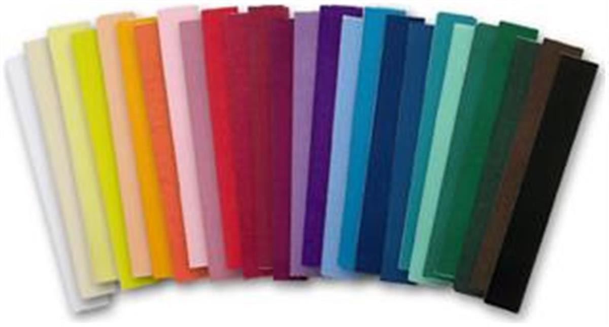 נייר קרפ במגוון צבעים