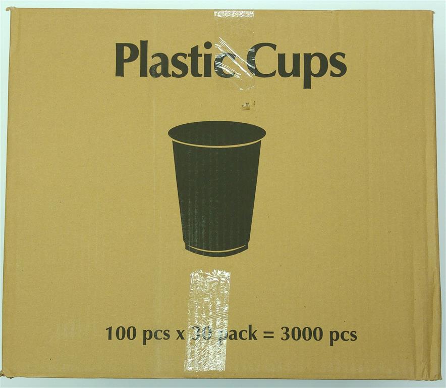 קרטון כוסות פלסטיק  לשתיה קרה 3000 יח