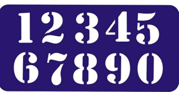 שבלונה 60 ממ מספרים