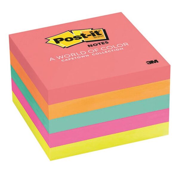 ממו דביק פוסט איט זוהר 3M 654-5PK 76X76