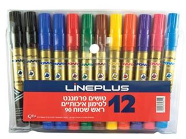 סט 12 טושים 90 מעורב צבעים- יבוא