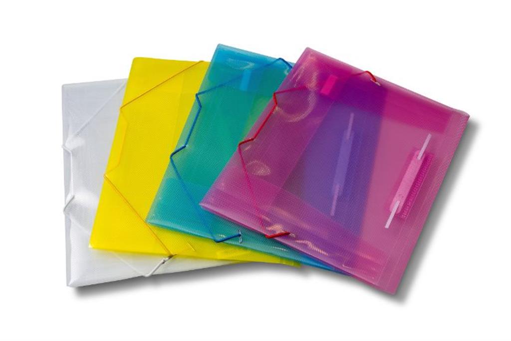 תיקיה פלסטיק עם גומי ופס תיוק- סליידינג