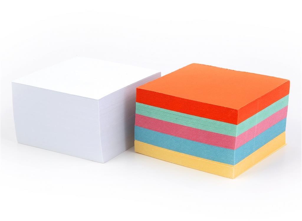 פתקיות ממו מרובע לבן