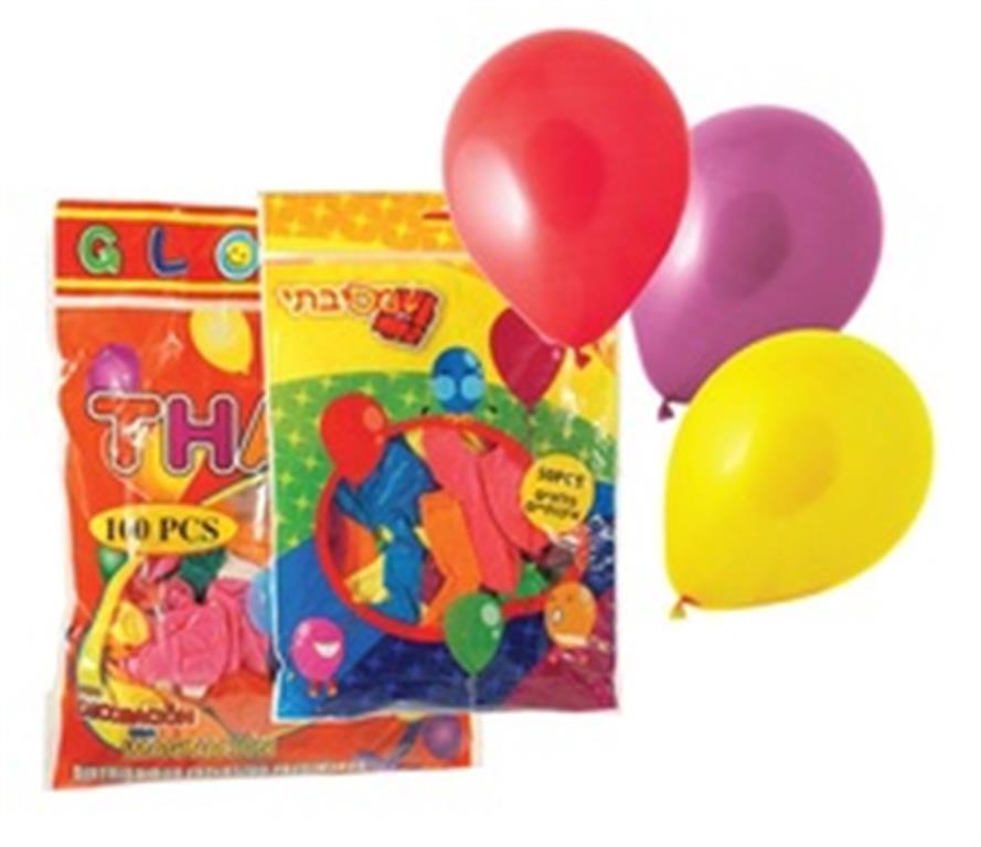 בלונים  100 יח צבע אחיד (לציין צבע)
