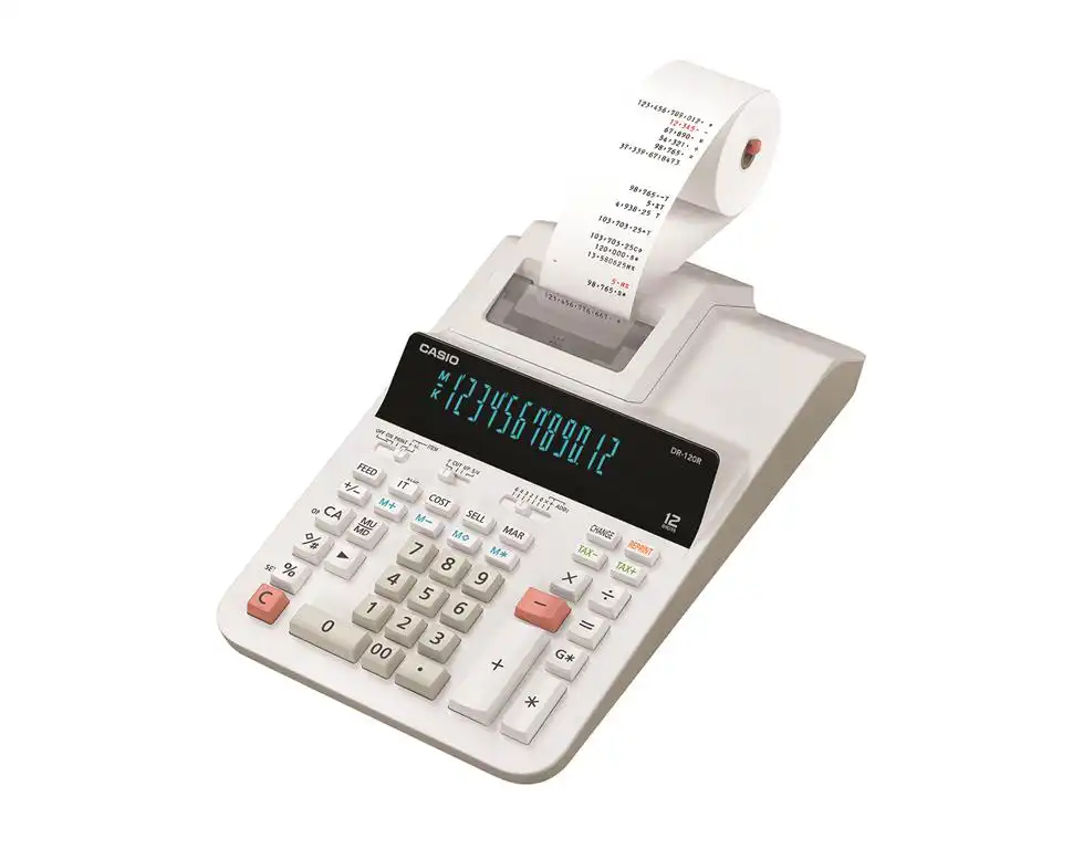 מכונת חישוב קסיו CASIO DR-120 TM